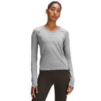 露露乐蒙lululemon丨Swiftly Tech 女士运动长袖T恤 2.0 *Race LW3FQFS 石板灰/白 XL /12