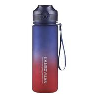 康知缘（KANGZYUAN）运动水杯耐高温tritan塑料水壶男女小带刻度儿童直饮喝水杯子 渐变蓝650ml