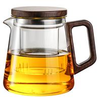 高茗玻璃茶壶办公泡茶壶单壶耐高温加厚茶水分离泡茶茶壶红茶茶壶