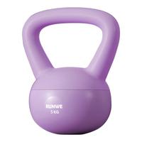 帝威壶铃男士软体提壶哑铃家用铃壶器材抗摔提臀翘臀深蹲运动训练 5kg 浅紫色