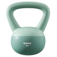 帝威壶铃男士软体提壶哑铃家用铃壶器材抗摔提臀翘臀深蹲运动训练 6kg 绿色