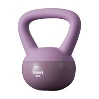 帝威壶铃男士软体提壶哑铃家用铃壶器材抗摔提臀翘臀深蹲运动训练 8kg 紫色