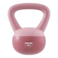 帝威壶铃男士软体提壶哑铃家用铃壶器材抗摔提臀翘臀深蹲运动训练 8kg 粉色
