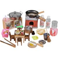 糖米迷你小厨房真煮套装做饭儿童厨房过家家玩具男女孩 【小厨学艺19件】单锅无防护