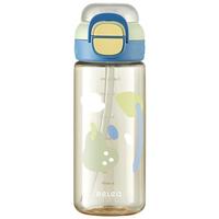 物生物（RELEA）吸管杯孕产妇ppsu儿童塑料杯月子刻度水杯耐高温杯子躺着喝水 680ml-哈密绿【母婴级材质】