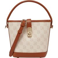 春夏款时髦复古风老花水桶包单肩斜跨包女