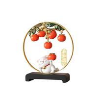 禾笙堂寓意红运番倍招财猫摆件工艺品客厅玄关乔迁办公室开业摆件
