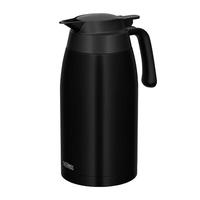膳魔师（THERMOS）保温壶大容量大肚户外家用车载 水壶不锈钢2L办公室用TTB黑色 黑色 2000ml 75°以上10小时