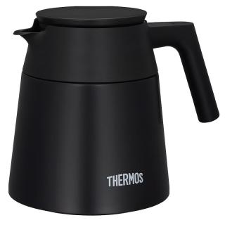 THERMOS 膳魔师 保温杯男女士咖啡杯分享保温壶下午茶720ml TTF-720 BK  黑色 720ml 陶瓷涂层