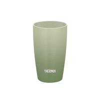 THERMOS 膳魔师 陶瓷风保温杯随身便携不锈钢咖啡杯 JDM-341 0G 橘绿340ml