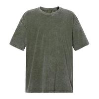 ROCAWEAR【重磅水洗】纯棉高街美潮基础百搭纯色圆领做旧宽松休闲短袖T恤