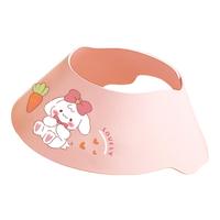 马博士婴儿洗头帽儿童洗澡帽浴帽宝宝洗头可调节护耳粉色兔子