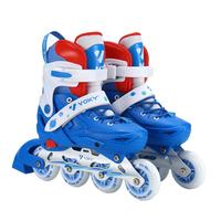 VOKY轮滑鞋儿童溜冰鞋男女童八轮全闪专业旱冰鞋初学者全套装 海洋蓝【8轮极光闪】防撞硬壳 S 【日常尺码27-32】