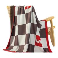 ELLE DECO丝锦绒空调毯户外卧室小毯子沙发午睡毛毯办公胡桃夹子