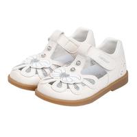 江博士学步鞋夏季女童包头儿童凉鞋公主小白鞋2S14A2054AW米色28码 28 脚长约17.2-17.8