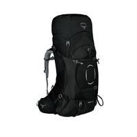 OSPREY 精灵55L登山包 专业女大容量旅行包 户外徒步双肩背包 黑色WM/L