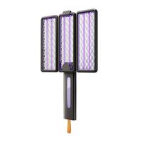 质零户外折叠口袋灭蚊拍充电式六合一电蚊拍强力灭蚊灯米家钛灰V3