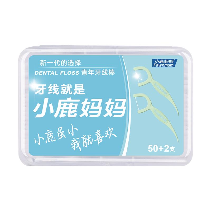  Fawnmum/小鹿 强韧细滑 牙线棒  50支*3