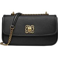 女包单肩包牛皮水波纹雕花锁扣女士链条斜挎腋下包