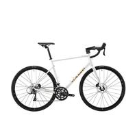 坎普（CAMP）RADONX 自行车铝合金车架公路车18变速顺泰纯油碟刹单车弯把赛车 珍珠白 18速 540码 700C 白金色