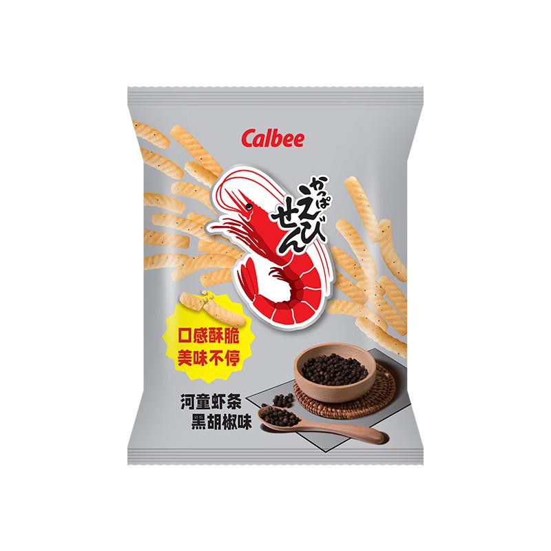 卡乐比（Calbee）虾条 黑胡椒味30g/袋 虾条零食 泰国 休闲膨化食品 零食广场