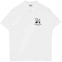 杰克·琼斯(JACK&JONES)男装25年夏季【凉感】短袖POLO衫男士休闲熊猫印花翻领百搭半袖 A06本白色 常规 3XL