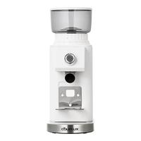 客浦CP203W电动磨豆机意式手冲家用小型全自动咖啡豆研磨机磨粉机 米白色