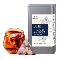 熙溪 人参黄精五宝茶200g桑葚枸杞红枣玛咖茶包男人滋补阳男性养生茶