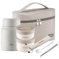 泰福高（TAFUCO）保温饭盒 可微波炉便当盒 0.6L+650ml+450ml S5393