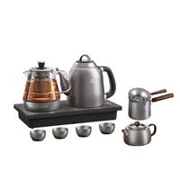 TILIVING(钛立维)纯钛全自动上水电热水壶电茶炉茶台烧水壶煮茶器嵌入式 烧水壶煮茶器茶具套装 1.3L