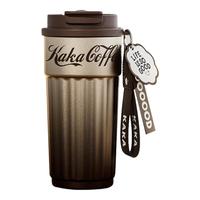 ROYALLOCKE 保温杯咖啡杯316不锈钢便携车载保冷水杯男女士杯子 棕金550ML