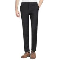 罗蒙（ROMON）商务休闲直筒西裤男抗皱免弹力正装男士裤子XK826 深灰40 灰色
