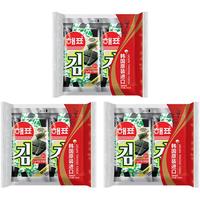 海牌 菁品海苔 韩国原味烤紫菜片即食海味下饭寿司拌饭儿童零食 原味3大包(2g*18包)