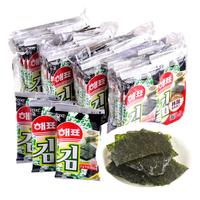 海牌 菁品海苔 韩国原味烤紫菜片即食海味下饭寿司拌饭儿童零食 原味8大包(2g*48包)
