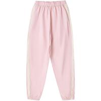 笛莎(DEESHA)童装儿童女童裤子2025夏季中大童元气侧边撞色束脚防蚊裤 粉色 165