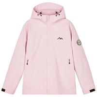 斯凯奇魔方系列|女春季保暖三合一摇粒绒多功能冲锋衣 灰粉色/01NX L