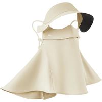 蕉下（beneunder）防晒口罩脸基尼帽檐防晒面罩全脸女防风透气防紫外线米月白AL341