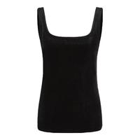 UR秋冬女装简约休闲气质方领修身背心UWM440030 XL 正黑