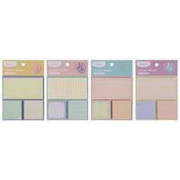 晨光 文具组合便利贴60张可粘贴纸便签贴纸优事贴卡通学生笔记贴便签本初色方块三1本随机YS-656