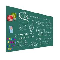 磁力宝 绿色 60x50cm 黑板墙贴磁性可移除不伤墙 可擦写无尘小黑板家用环保绿板 儿童涂鸦墙记事板