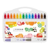晨光(M&G)文具36色食品级水溶油画棒 可水洗彩绘棒 旋转出芯蜡笔炫彩棒套装幼儿画画用品AGMY3271开学