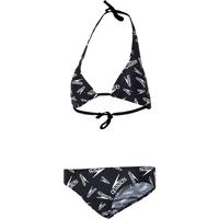 Speedo速比涛泳衣女士分体泳衣印花运动服性感训练服