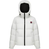 波司登（BOSIDENG）KH联名短款羽绒服女90绒休闲显瘦连帽防风加厚保暖外套 画布白8C54 M 165/88A 体重约120-140斤