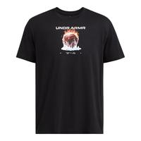 安德玛（UNDERARMOUR）春夏Fire Ice男子高克重篮球运动短袖T恤1387407 黑色001 2XL