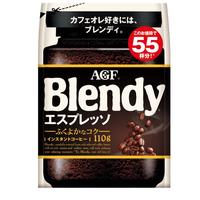 AGF速溶黑咖啡粉意式浓缩110g/袋 Blendy冰水速溶无蔗糖美式咖啡 意式浓缩-黑咖110g