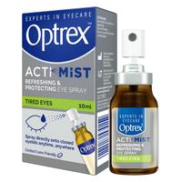 【张阿福】爱滴氏Optrex润眼喷雾缓解眼疲劳10ml眼药水眼干涩干眼症非滴眼液护眼隐形眼镜润眼液儿童