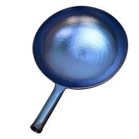 阎铁匠章丘炒锅铁锅家用炒菜锅锻打老式物理不粘锅无涂层木把锤印已开锅 锤印木把款30CM 30cm