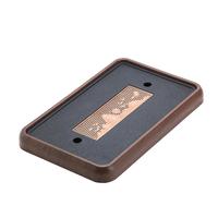 京东京造 茶盘茶托 带排水蓦山仿乌金石胡桃纹大号功夫茶台储水单盘干泡