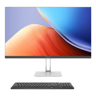  Lenovo/联想 高性能八核强芯 一体机电脑+16G内存+512G固态  核芯显卡 23.8英寸 i5-12450H 512GB 512GB 16GB 黑