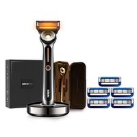 吉列剃须刀手动 锋隐5 热感5层刀片吉列刀片 刮胡刀手动便携款 礼盒送男 非吉利 热感 1刀架 6刀头